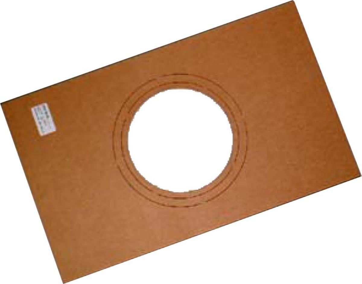 Mounting plate rectangular and round holes, Easyform - MOUNTING PLATE RECT 130-170MM MST 004
