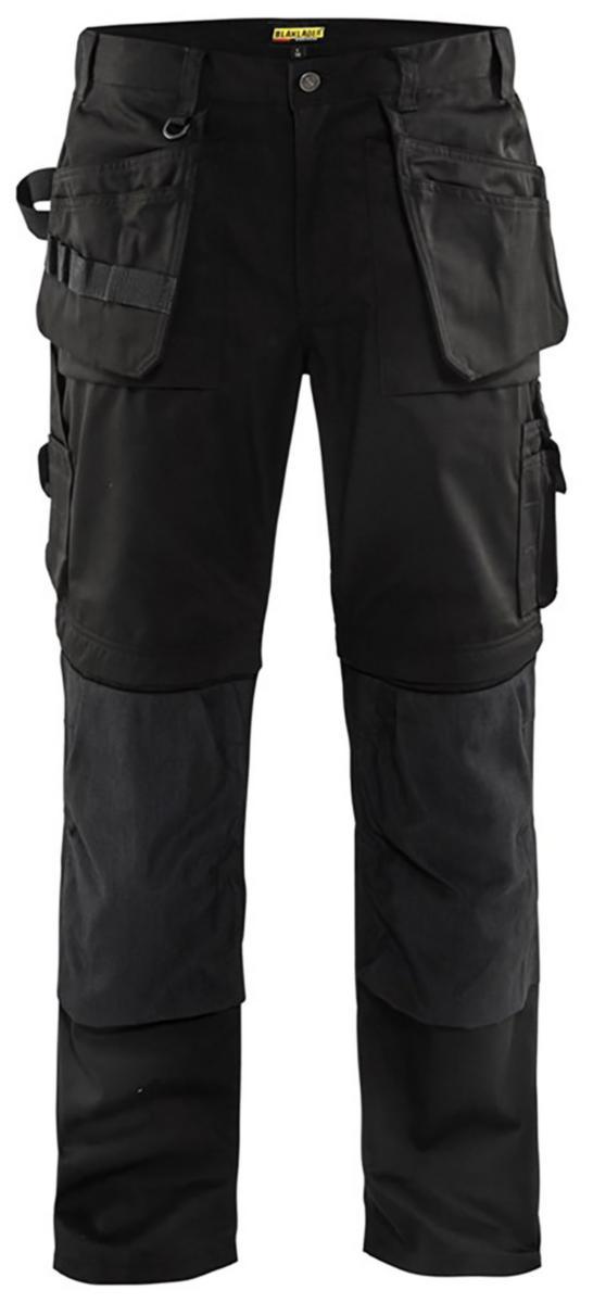 Midjebyxa Blåkläder 1538-1860 - MIDJEBYXA BLK 1538-1860 SVART HANTVERK ZIP OFF STL C154