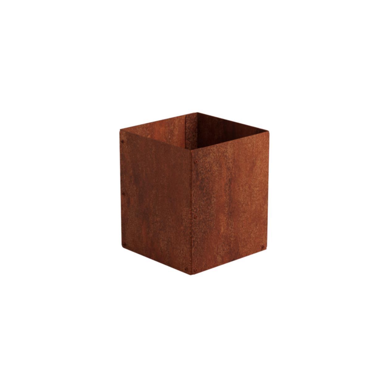 Planteringskärl, Odla - BLOMKRUKA ODLA 25X25X30 CM T=1,5 MM CORTEN JABO