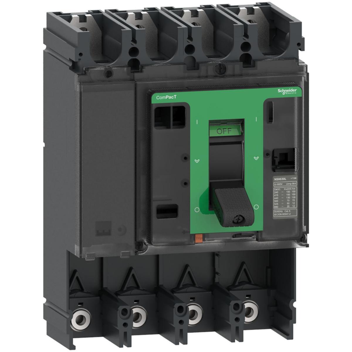 Effektbrytare ComPacT NSX400/630 - EFFEKTBRYTARE 4P NSX400H 400A C40H4