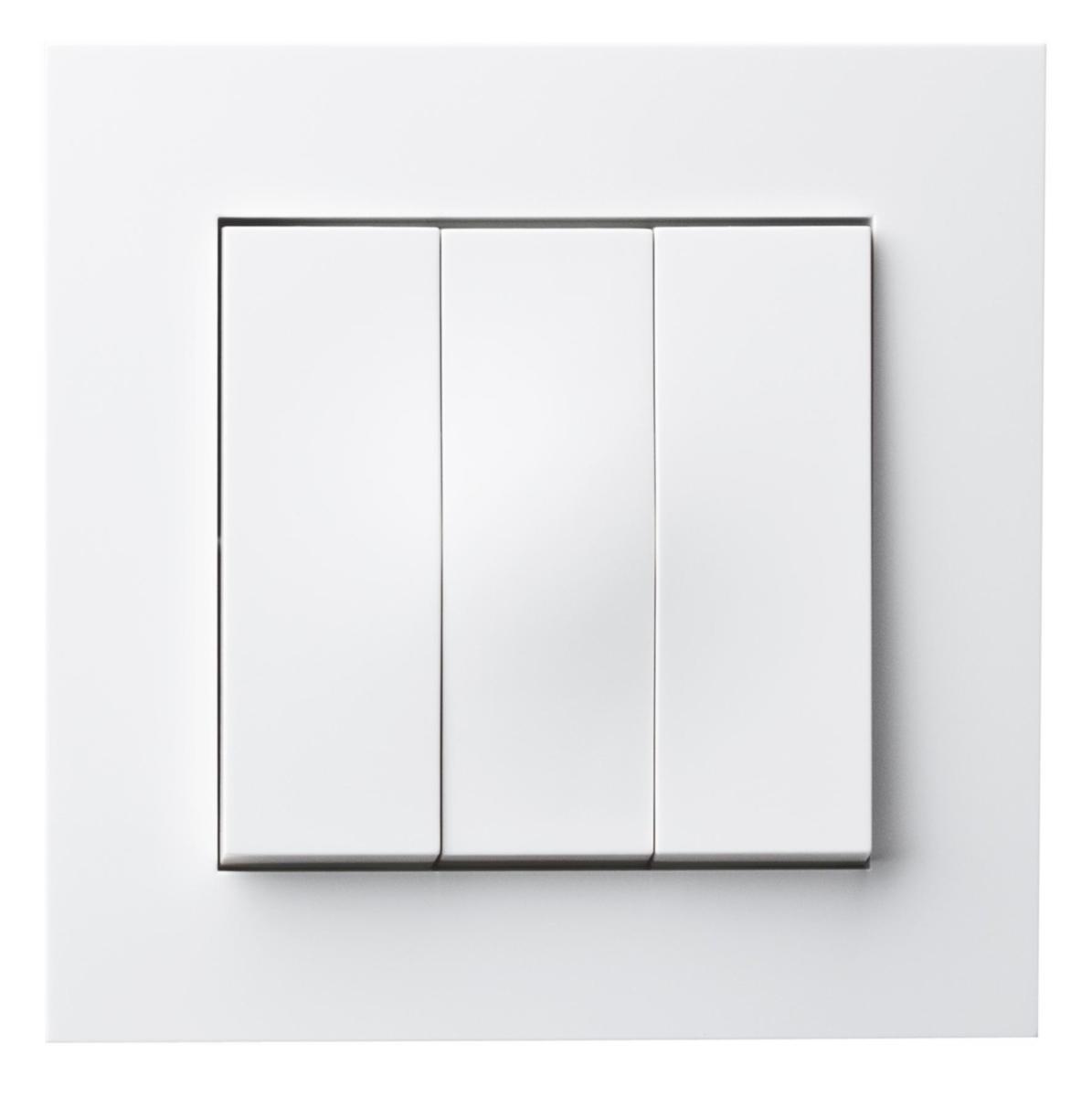 Switch Elko Plus recessed, screw connection - PLUS SWITCH S 1+1+1 "S" PW