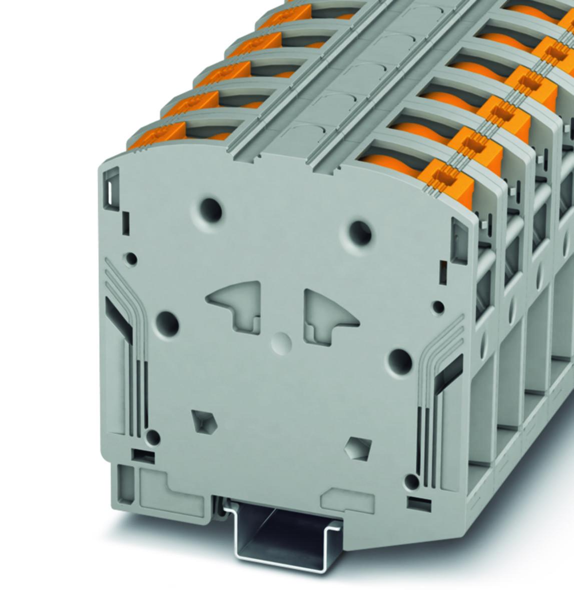 Genomgångsplint PT-Power - POWERTURN PLINT 50MM2.GRÅ PTPOWER 50