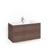 Tvättställsskåpspaket Crown Kommod 100x45 Brun Ask, Macro