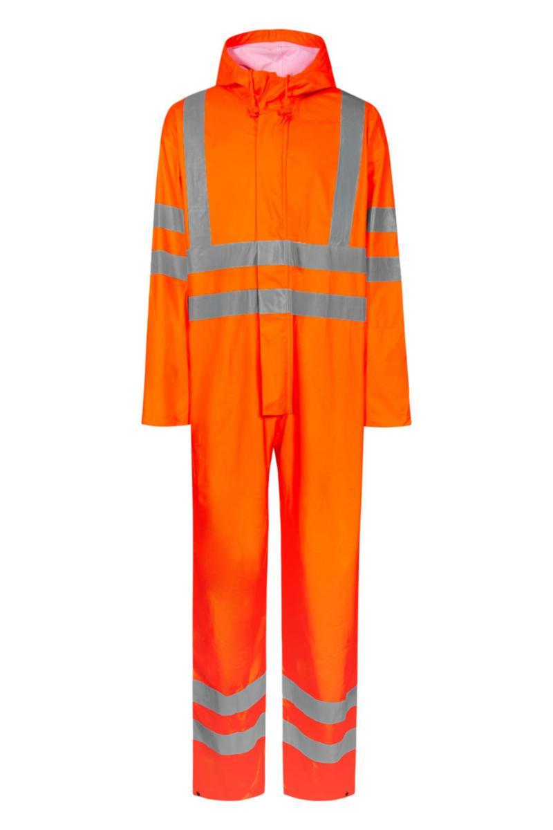 Regnoverall Lyngsö FR-LR57 - REGNOVERALL LYNGSOE FR-LR57 FLAMVARSEL KL.3 ORANGE XS