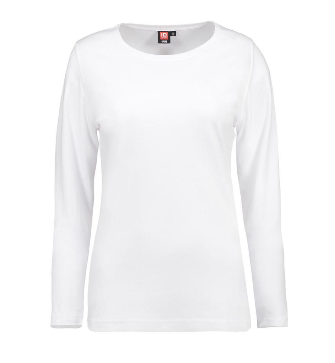 T-shirt ID Identity 0509 L-Ärm Dam - T-SHIRT ID 0509 L-ÄRM DAM INTERLOCK VIT STL XL