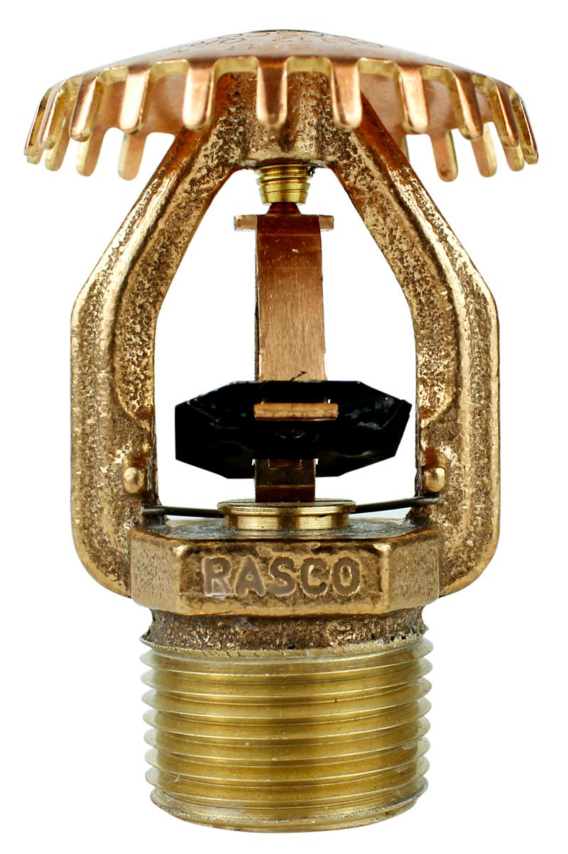 Storage Sprinkler, GL 112, QR, Reliable, K160, DN20 - GL112.UPRIGHT.74C.20M/M.BSPT K=160 brass DN20 74° CMDA