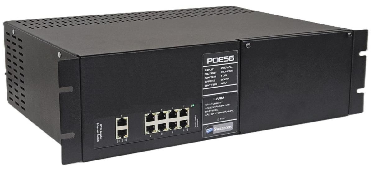 PoE-Switch 8 portar rack - POE-SWITCH 8 PORTAR RACK C521