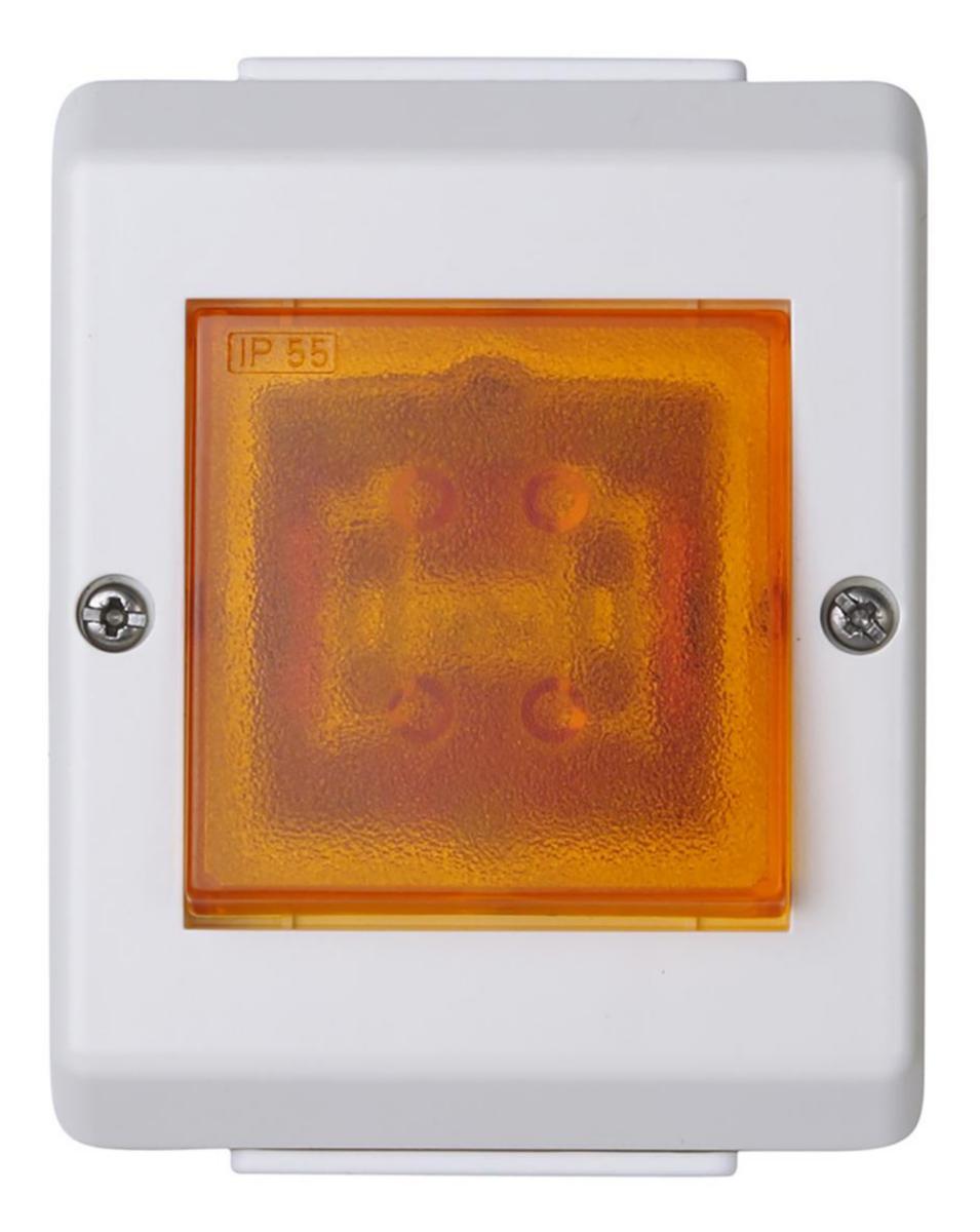 Switch with light IP55/IP54 - S16/1 VP SWITCH LIGHT WT PW EKO07466