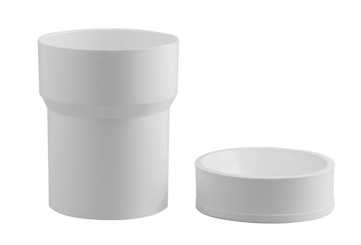 Extension pipe w/ sleeve 559620, Faluplast - EXTENSION FOR WC CONNECT H=150 WITH WC SLEEVE SEAL WHITE