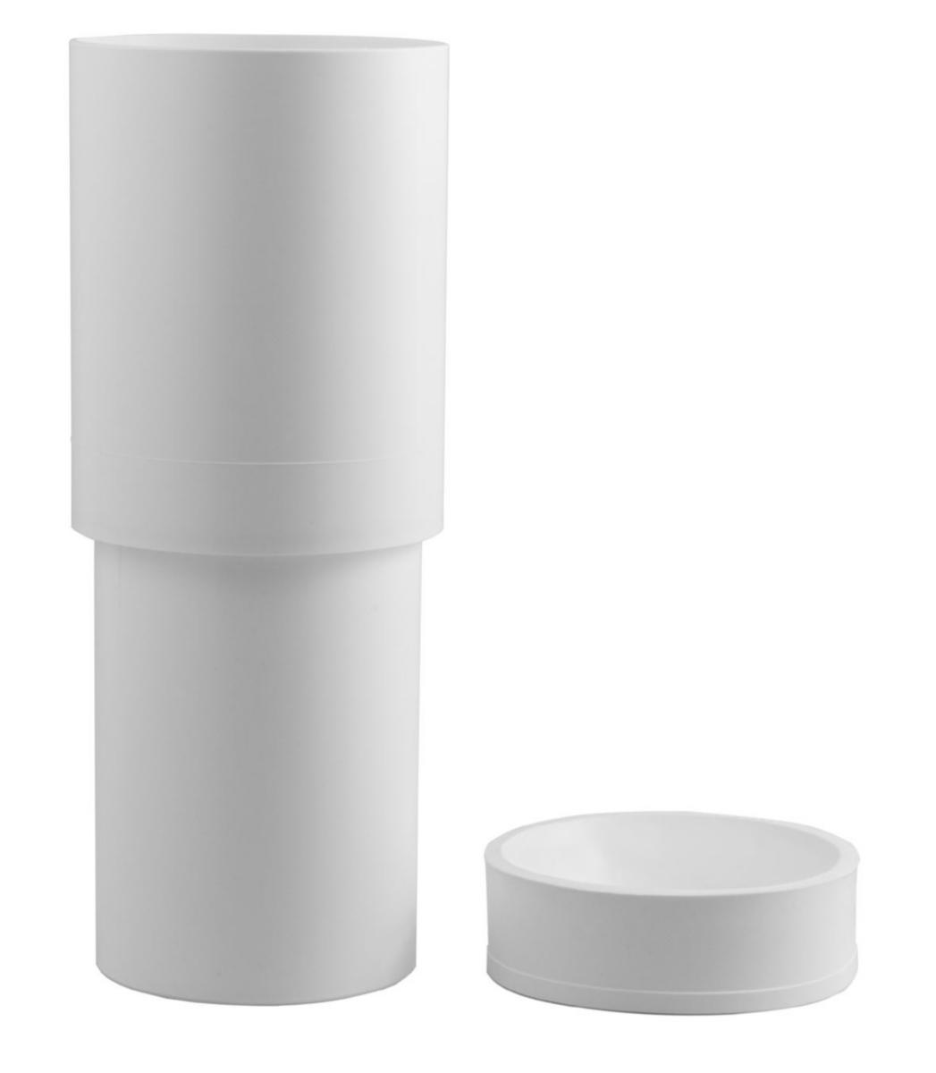 Förhöjningsstos m manschett 59630, Faluplast - FÖRH STOS M WC MANSCHETT 310 X 110 MM VIT. FALUPLAST