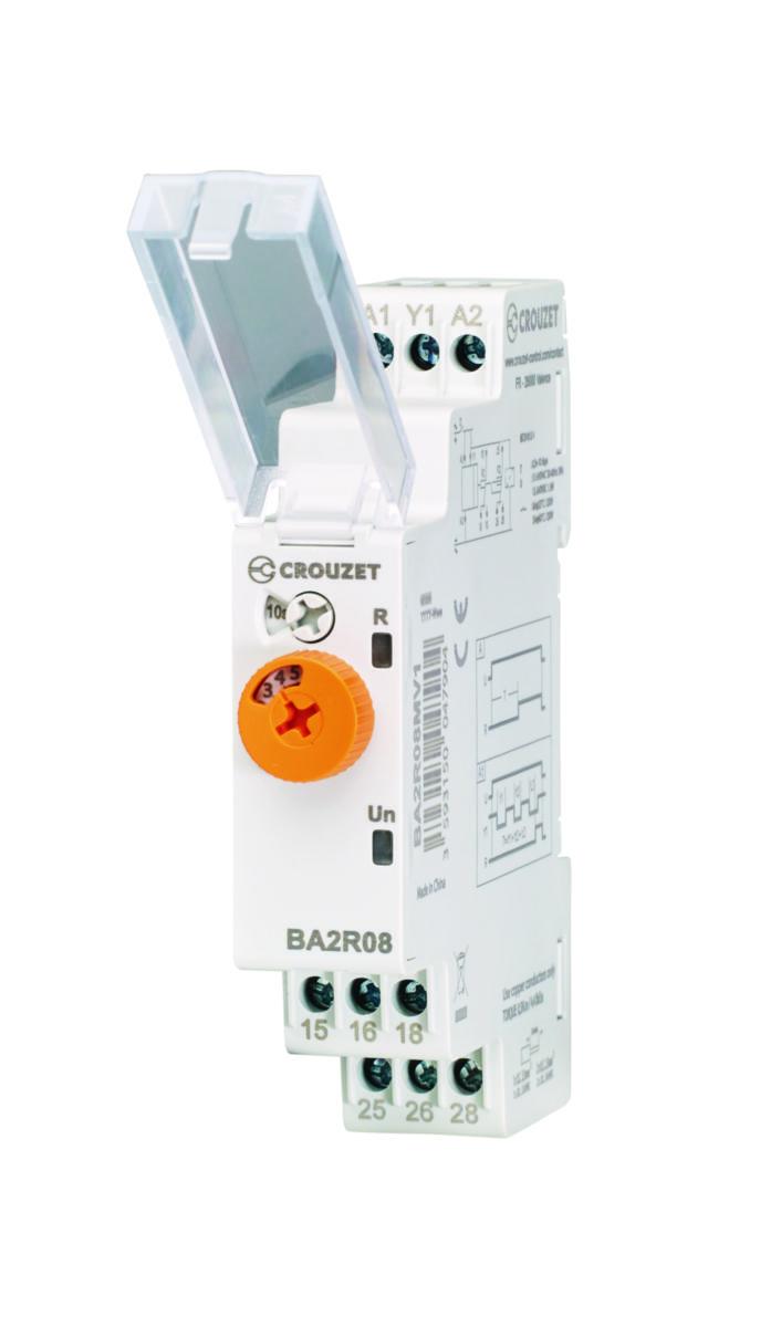 Tidrelä Syr-line typ B - TIDRELÄ BA2R 2X8A 12-240VAC/DC BA2R08MV1