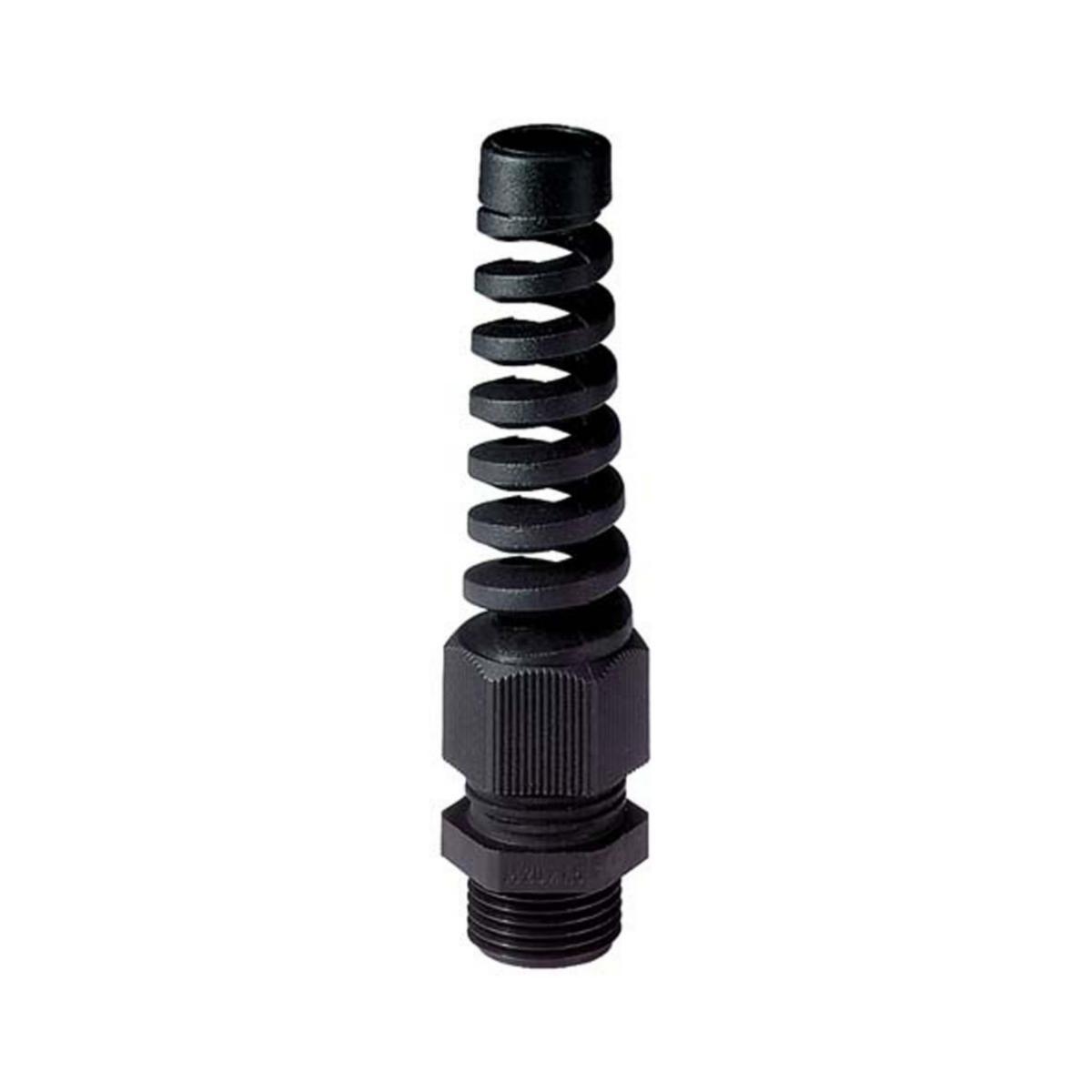 Cable gland black polyamide Perfect, cable connector boot, Metric thread - CABLE GLAND POLYAM M16 BLK CABLE Ø 5-10 IP68 BRK PROT