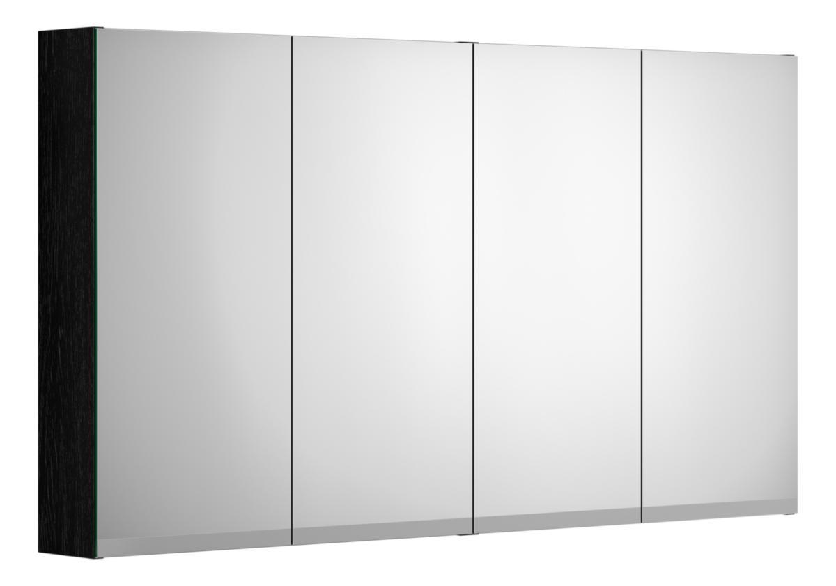 Gbg Spegelskåp Artic 120cm. - GBG ARTIC SPEGELSKÅP 120CM SVART, EXKL BELYSNING