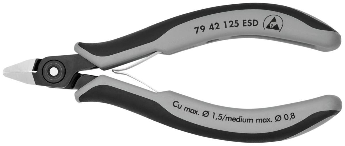 DIAGONAL CUTTING NIPPER KNIPEX 7932/7942 - Sideavbiter 7942 Knipex 125mm ESD