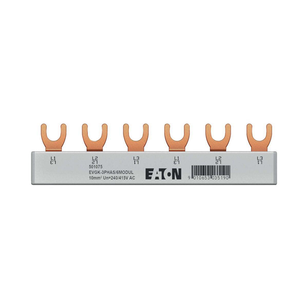 Phase rails EVG - Fasskena 3-fas 6 modul EVGK-3PHAS/6MODUL