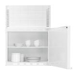 Överskåp för kyl- och frysskåp, teleskop, välvd