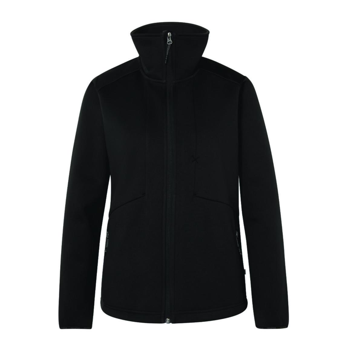 Tröja Texstar WJ57 Lady - WS GRIT ZIP JACKET BLACK XL