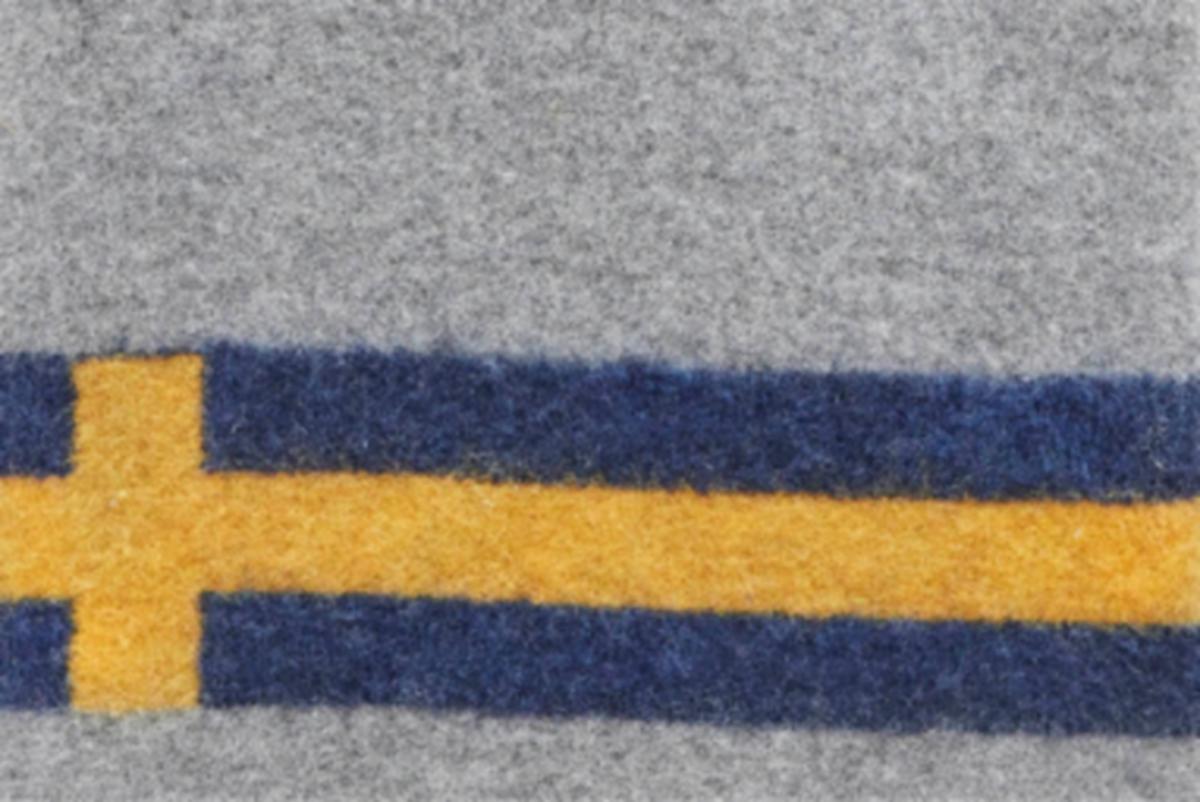 Merinofilt - MERINOFILT SVENSK FLAGGA GRÅ 205X140 CM BRIV
