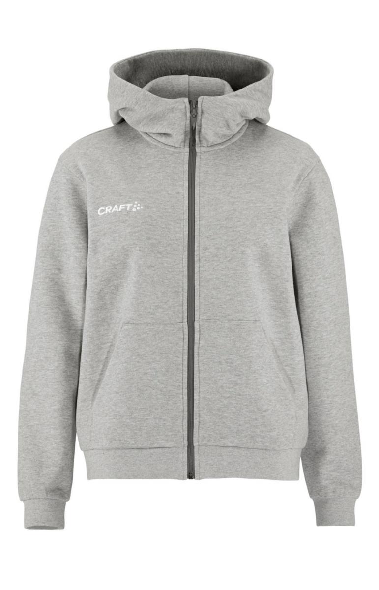 Huvtröja Craft 1915296 Dam - HUVTRÖJA CRAFT 1915296 HEL-ZIP DAM GRÅ STL M