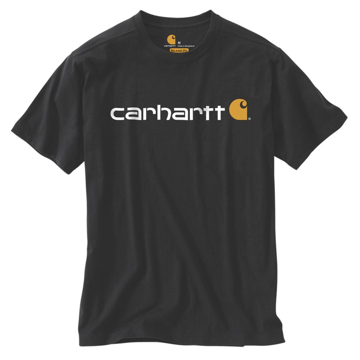T-shirt Carhartt 103361 Logo - T-SHIRT CARHARTT 103361 LOGO SVART STL XS