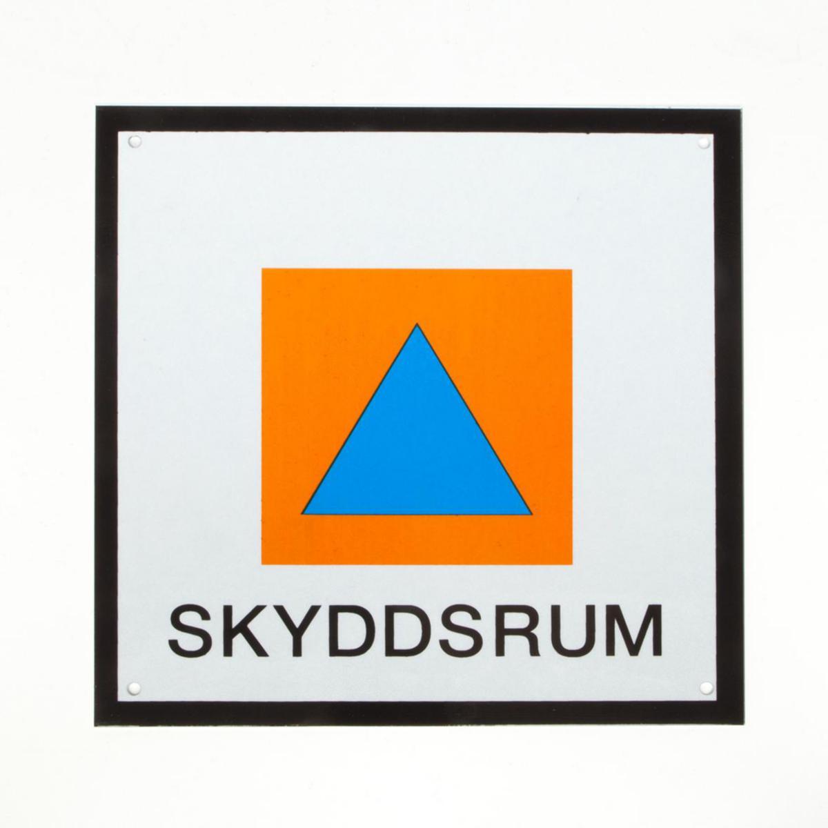 Skylt - SKYLT SKYDDSRUM 250X250 MM