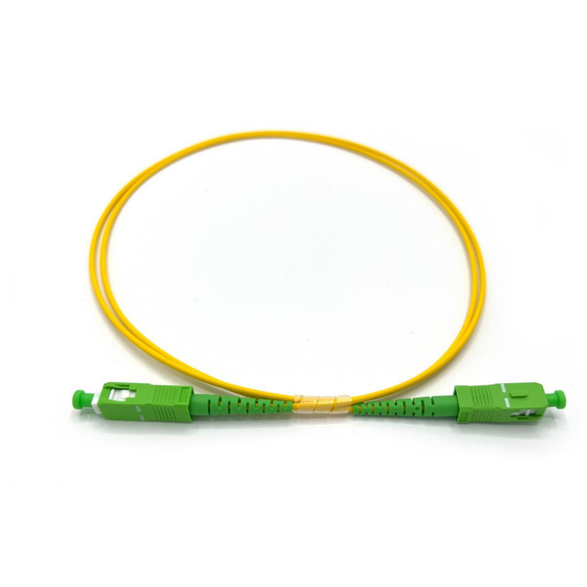 Fiberkablage SM Simplex SC/APC-SC/APC OS2 9/125 - KABL 1XSC-SC APC SM 5M GUL 41E-S1-SC-SC-05A