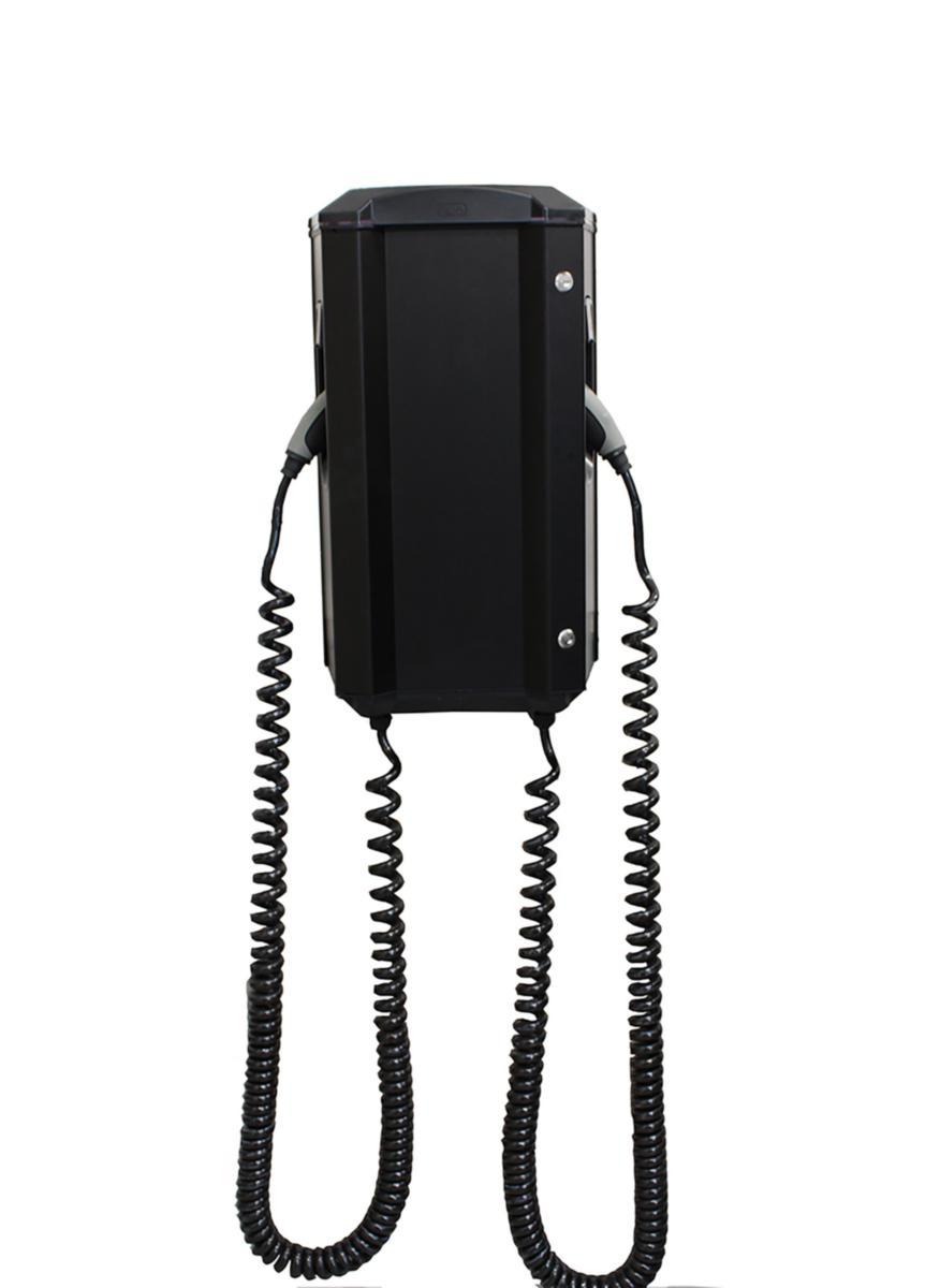 Laddbox Twin 2st, 1-fas, med fast kabel - LADDBOX 2FKT2 7.4KW DCM-A GTBDCM-T274FC-A