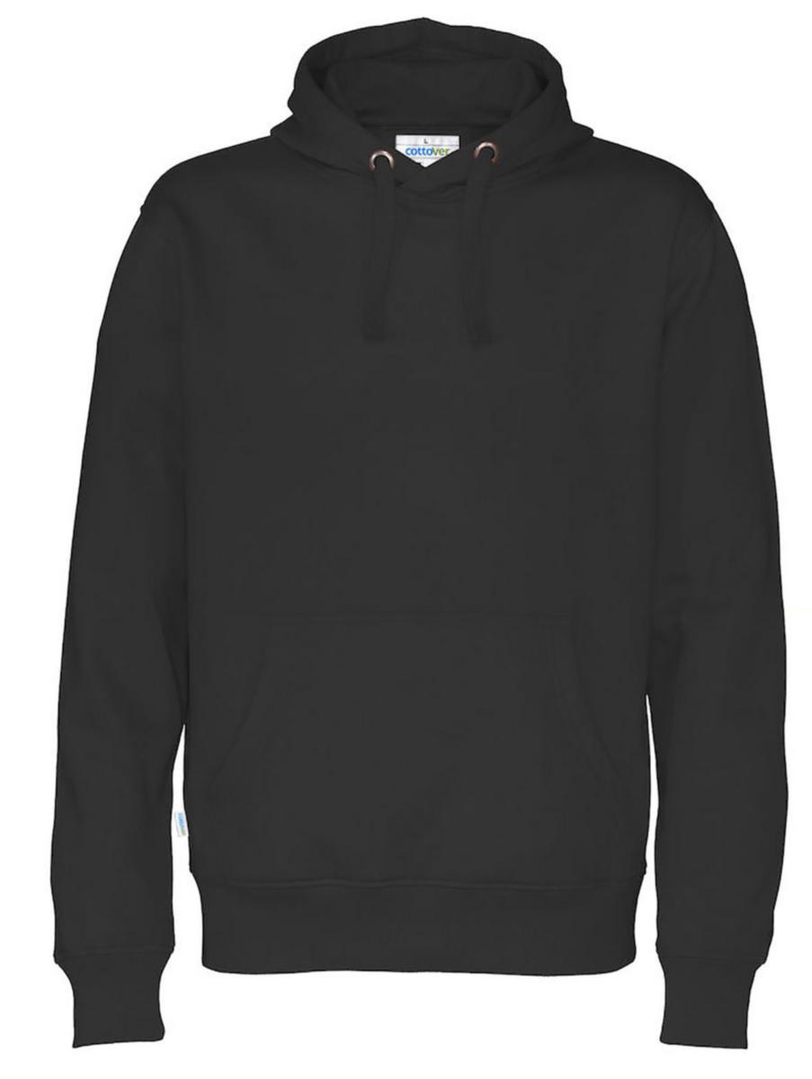 Hoodtröja Cottover 141002 - HOODTRÖJA HOOD MAN SVART S