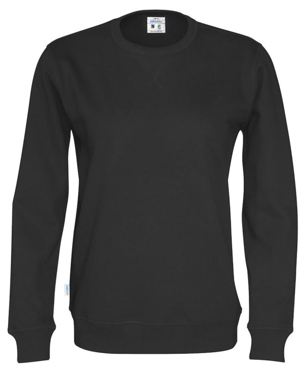 Sweatshirt Cottover 141003 - SWEATSHIRT CREW NECK UNISEX SVART 4XL