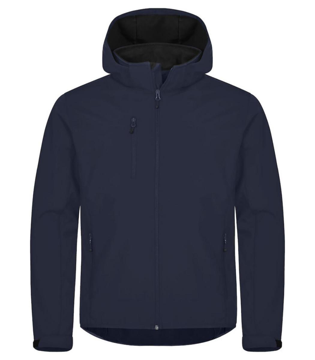 Jacka Clique 0200912 Classic Softshell - JACKA CLIQUE 0200912 CLASSIC SOFTSHELL HUVA MÖRK MARIN S
