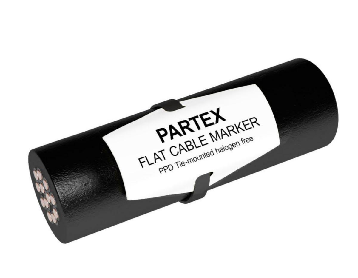 Kabelmärkning PPD - KABELMÄRKE PLATT PPD VIT ZEREX PPD04025DN9