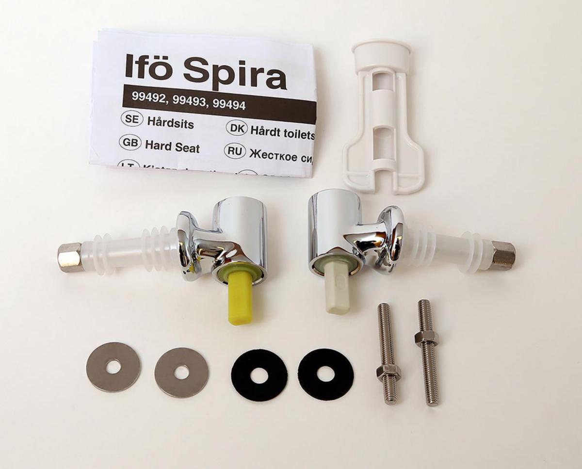 Seat fitting for Ifö Spira seat - IFÖ SPIRA HINGES FOR SEAT SOFT-CLOSE. CHROME Z96811