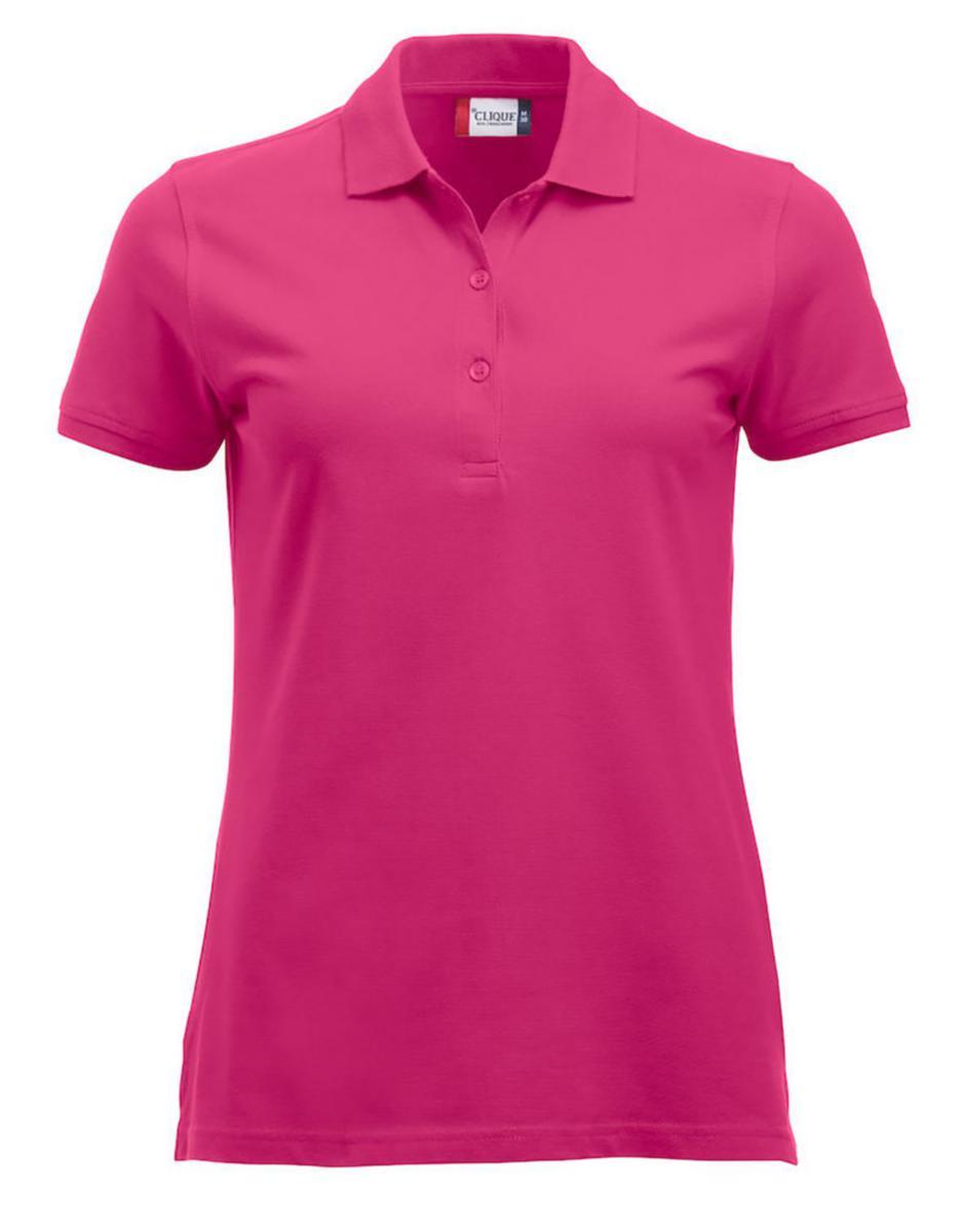 Pikétröja Clique Marion 028246 - MARION PIKE S/S BR CERISE L