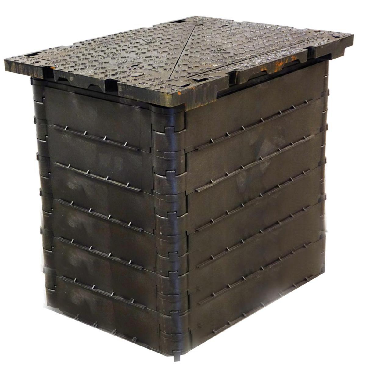 Komplett FF12267 brunn och lock med 6 ringar D400 - BRUNN FF12267 X6 + D400