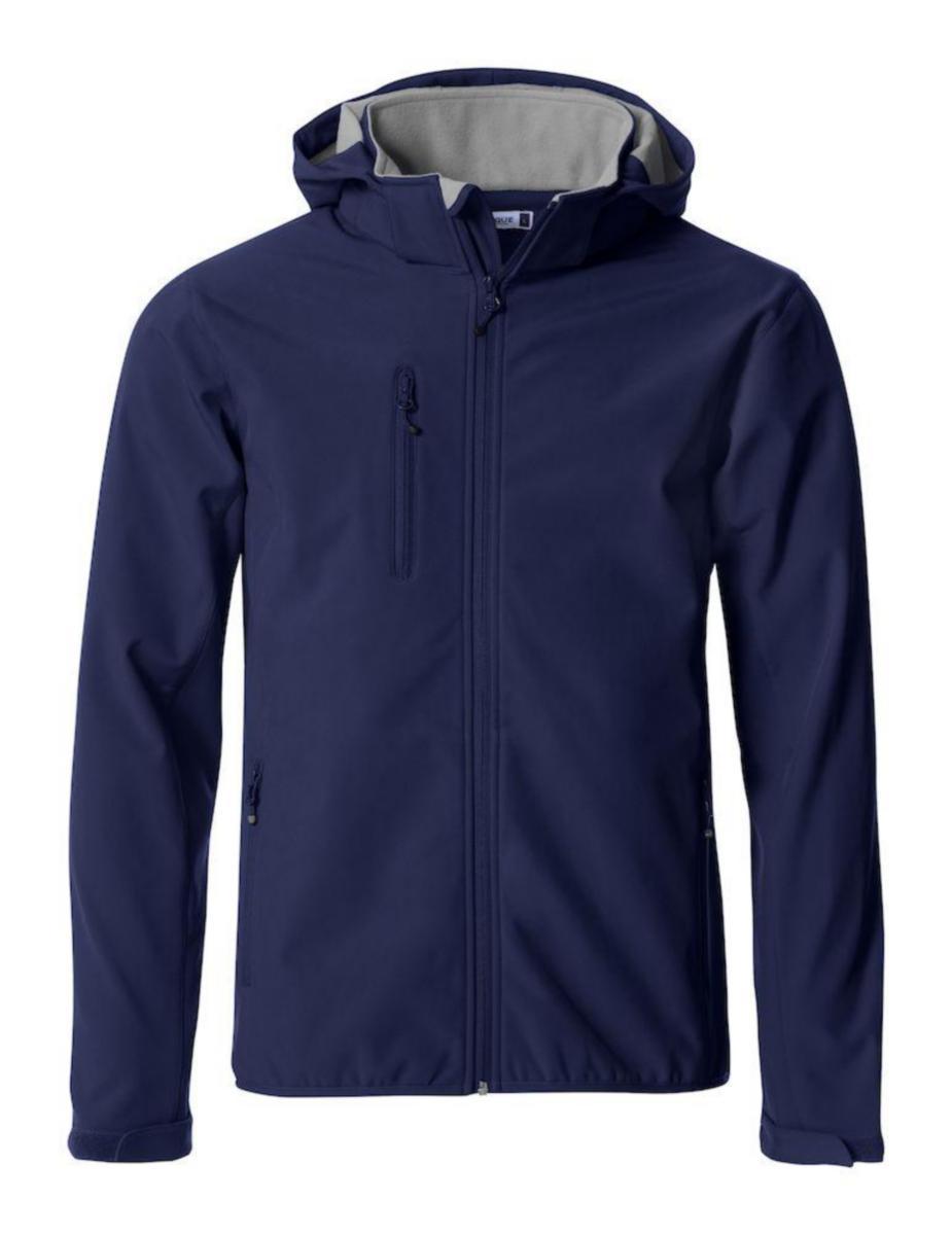 Jacka Clique 020912 Basic Hoody - JACKA CLIQUE 020912 BASIC HOOD SOFTSHELL MÖRK MARIN STL 5XL