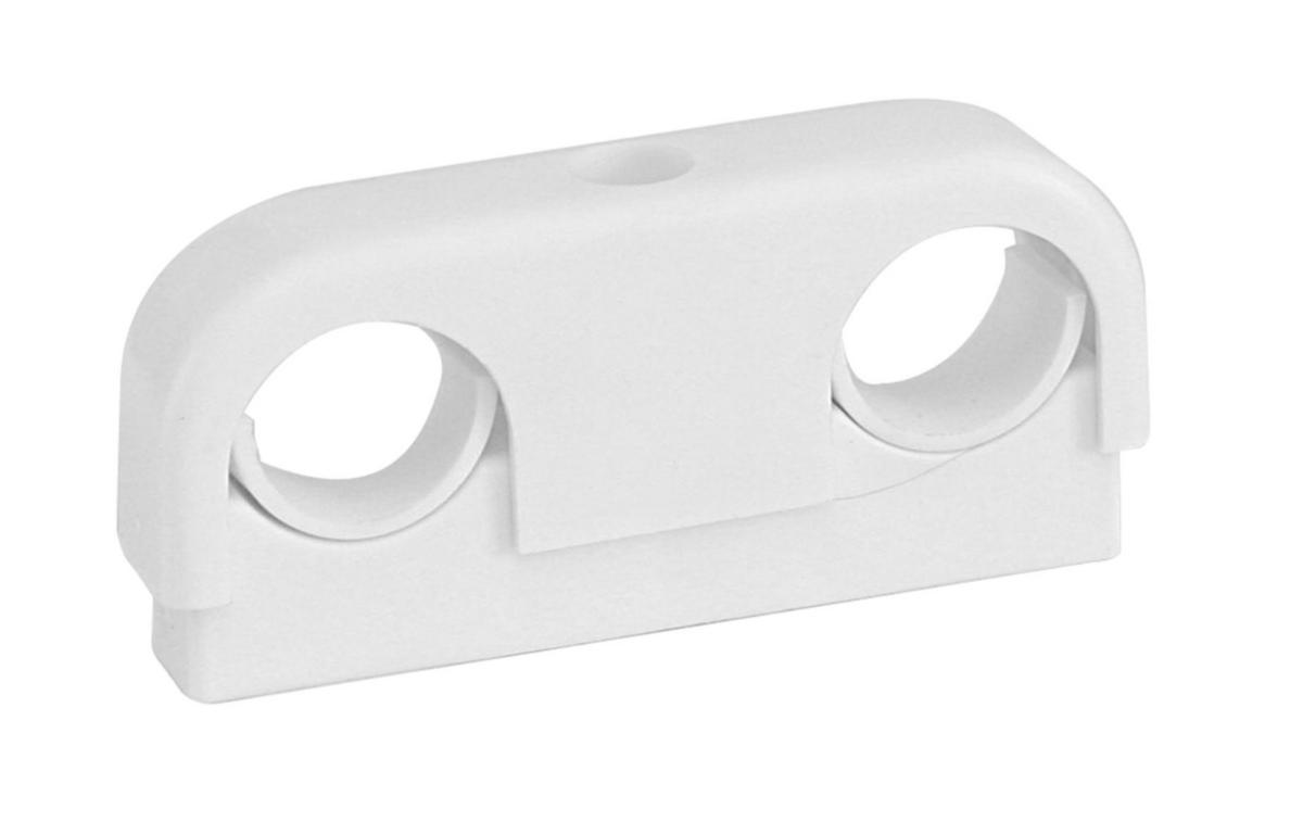 Plastic clamp type Falu Original, Double - PIPE CLAMP DOUBLE 22-28MM WITH INSERT PACK 16900