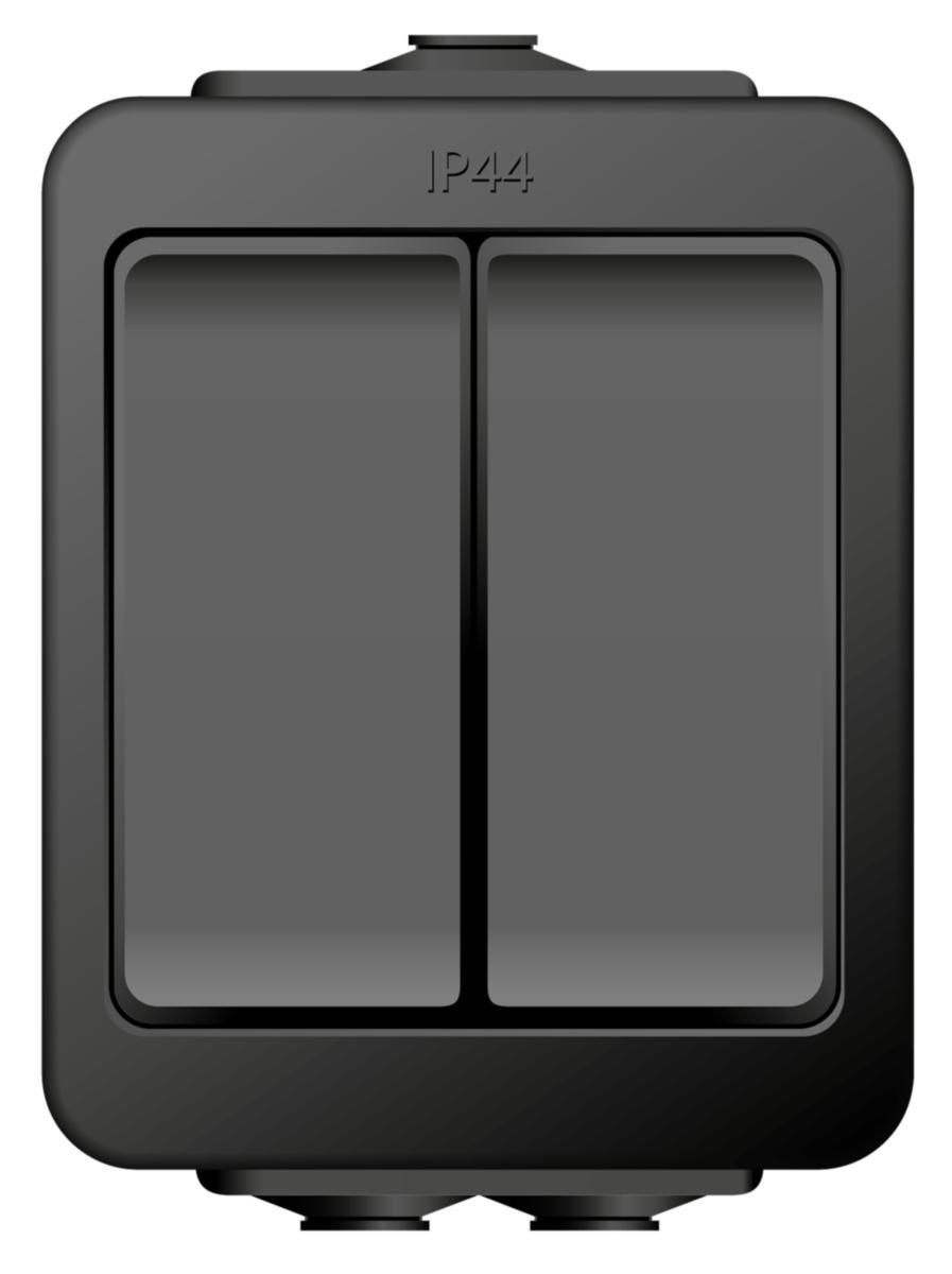 Switch AquaBest encapsulated Black - Weatherproof Switch