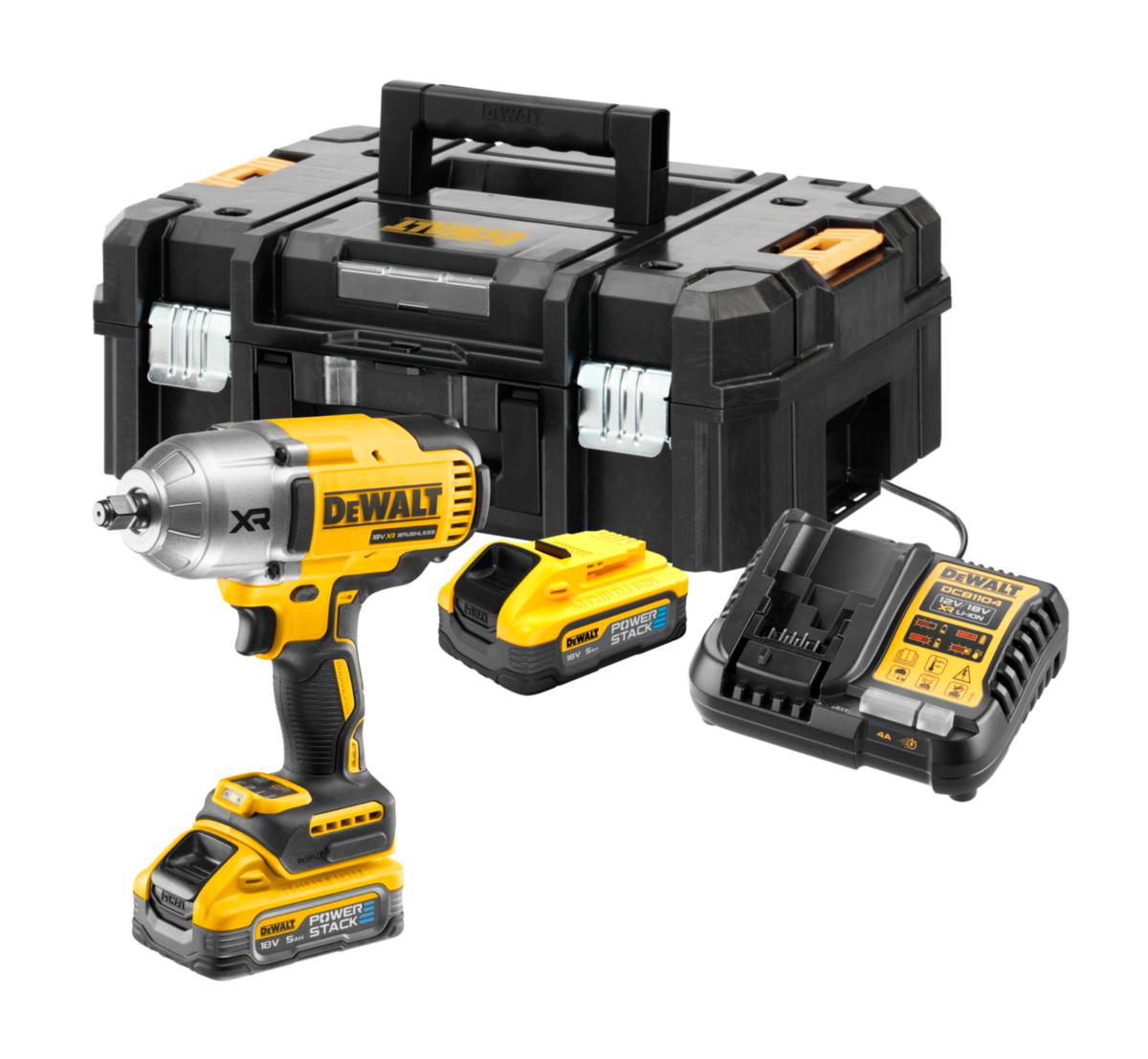 Mutterdragare DEWALT DCF900H2T - MUTTERDRAGARE DEWALT DCF900H2T 18V XR 1/2", TSTAK, PS 2X5.0AH