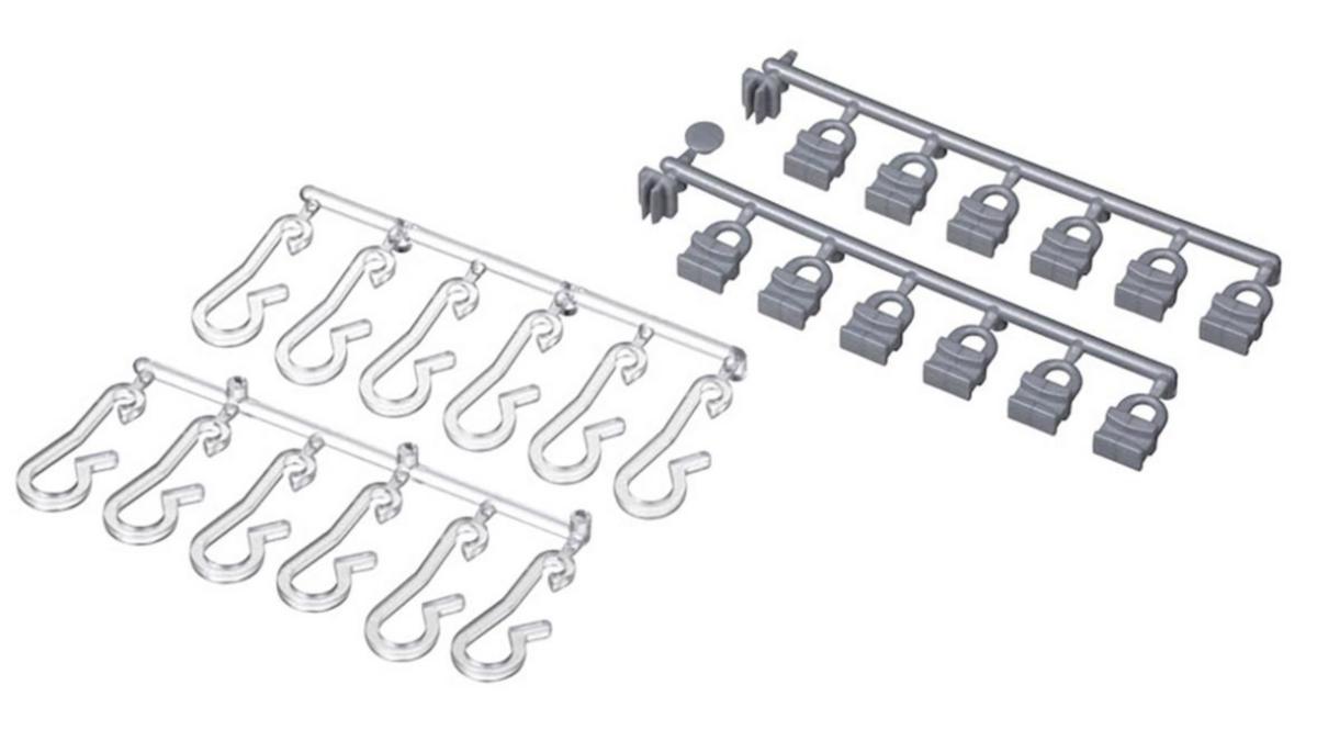 Tillbehör draperiskena a-collection 1 Stabil - GLID OCH KROK SILVER-KLAR 12ST SB