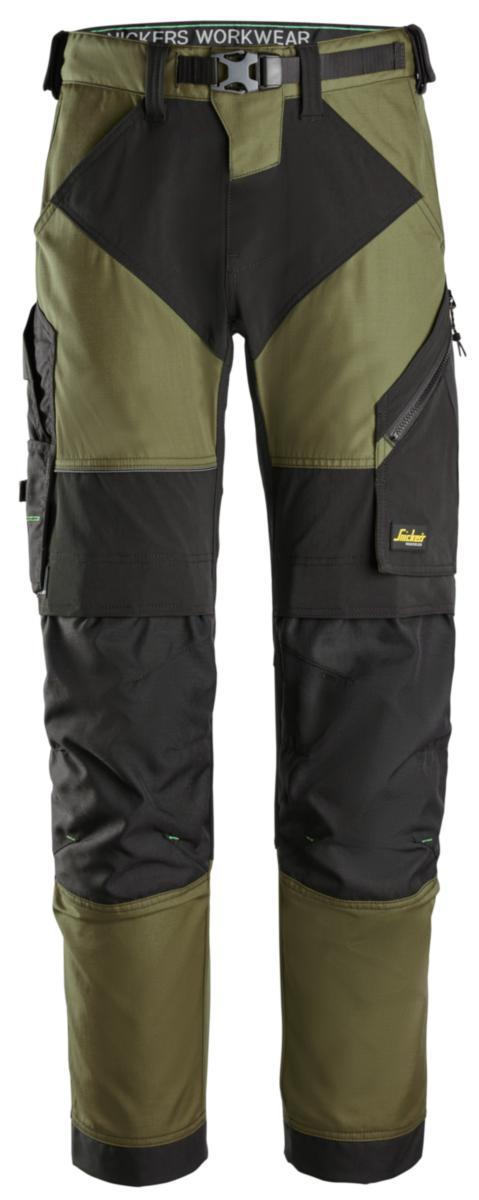 Midjebyxa Snickers 6903 FlexiWork - MIDJEBYXA SNICKERS 6903 GRÖN/ SVART STRETCH FW STL 50