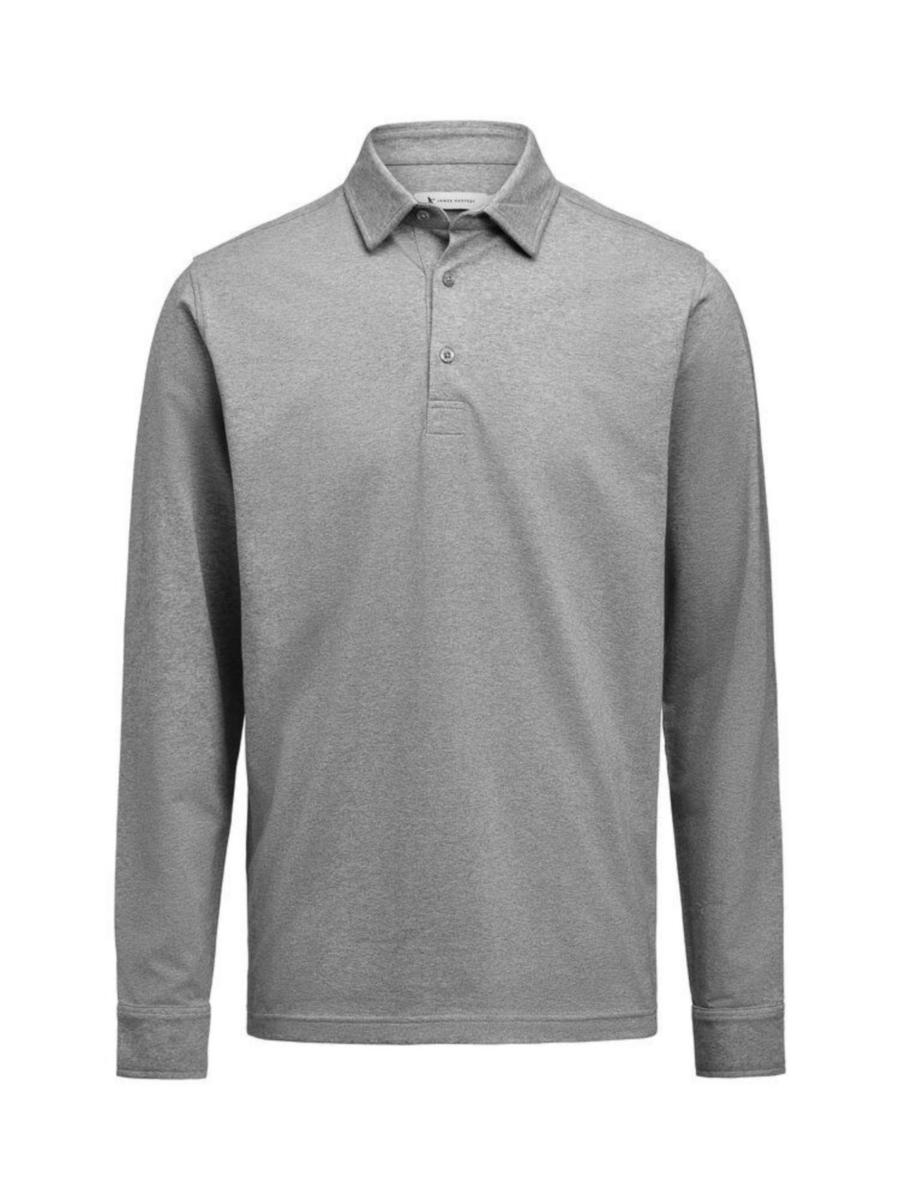 Pikétröja James Harvest Supreme 2115007 - PIKÉTRÖJA HARVEST SUPREME POLO L-ÄRM GRÅMELERAD XL