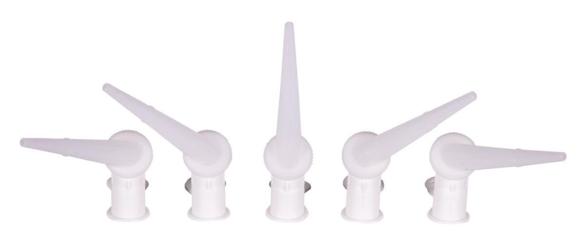 Swivel nozzle for silicone tubes - NOZZLE F SILICON TUBES CARTRIDGE TIP ROTATING 5-PACK