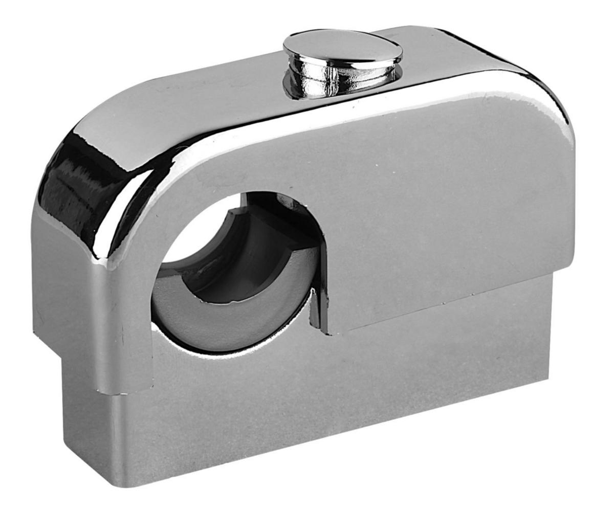 Plastic clamp type Falu Original, Single - PIPE CLAMP SINGLE FKR 15-22MM WITH INSERT 16305