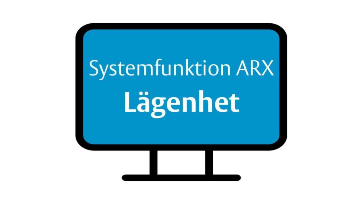Systemfunktion ARX Lägenhet - LÄGENHETSADMINISTRATION
