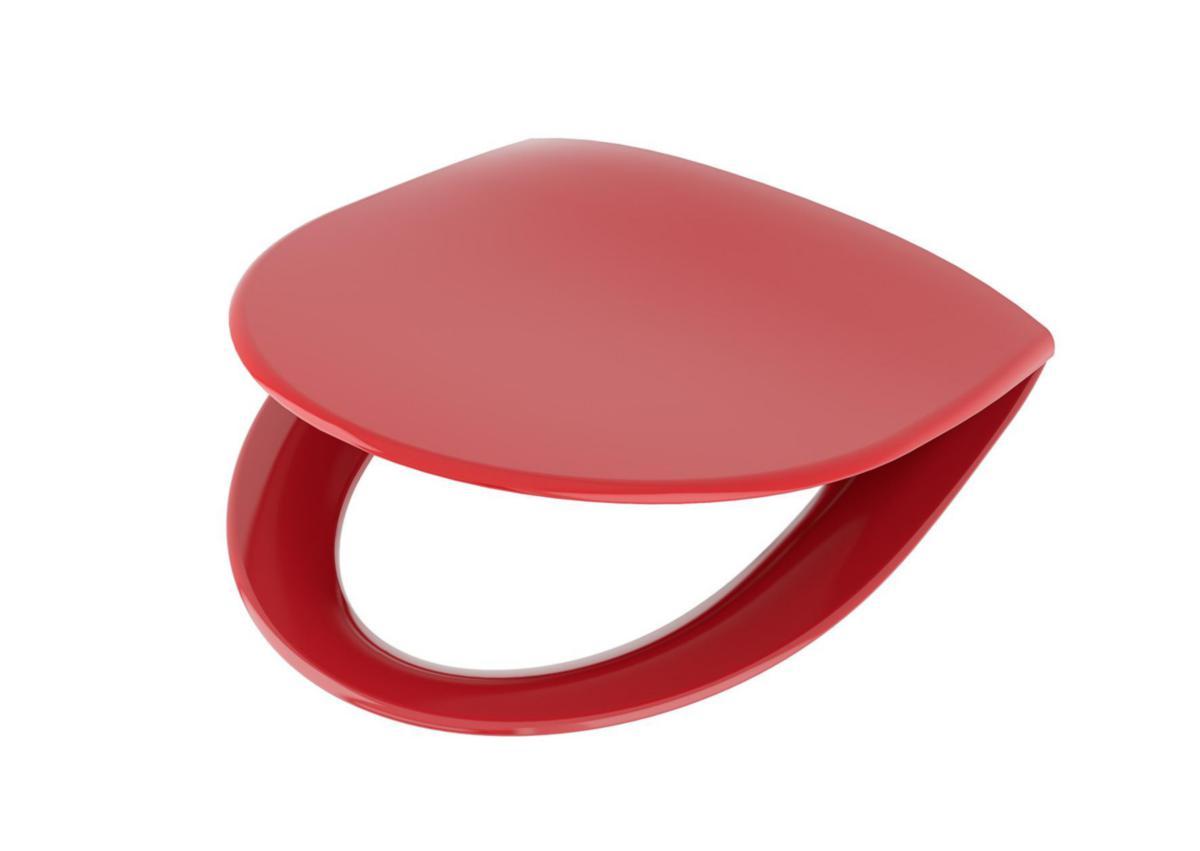 WC-sits Spira hårdsits med kromade beslag, Ifö - IFÖ SPIRA WC SITS HÅRD RÖD QR/FAST FÄSTE. 99496