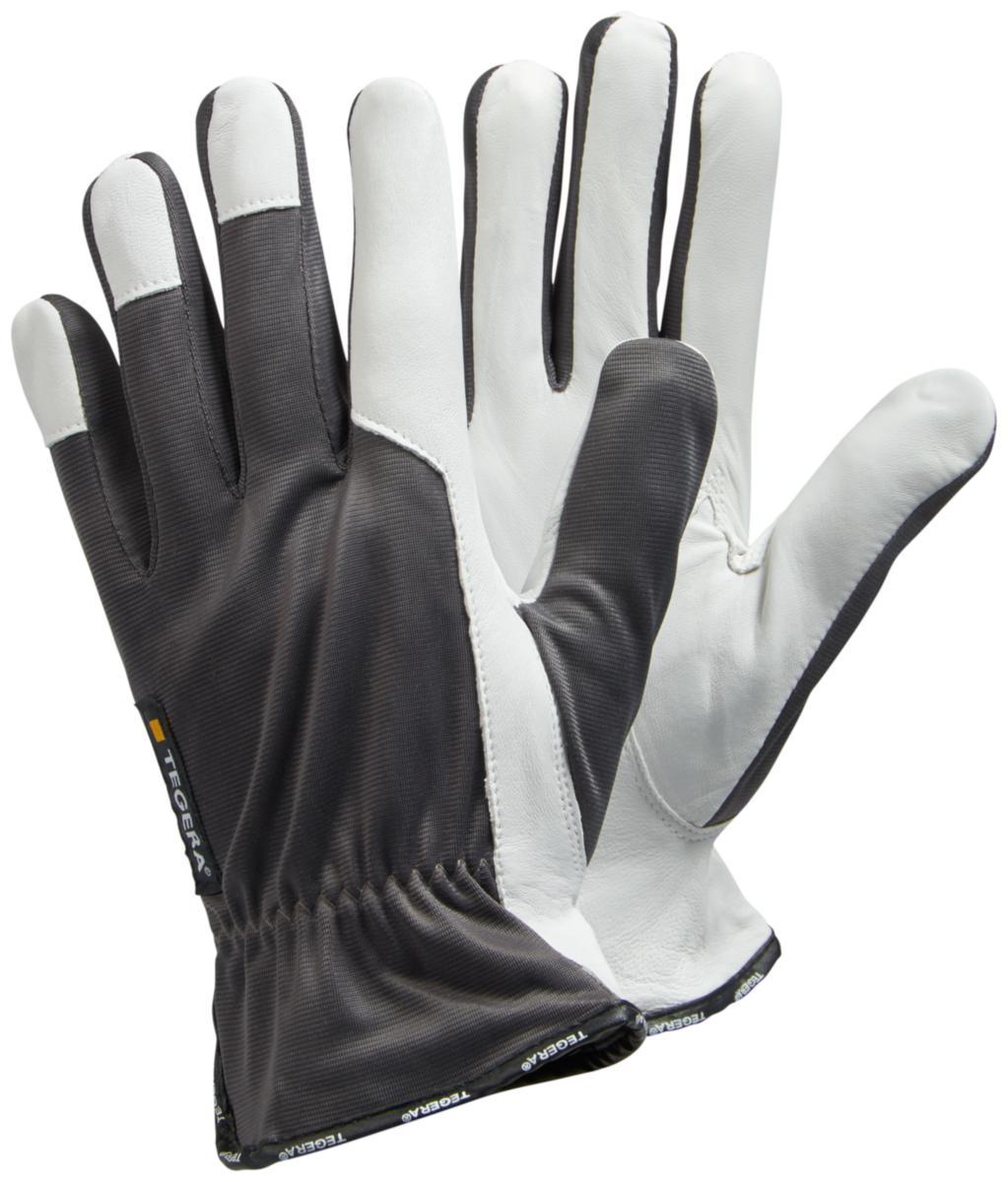 Glove tegera 115 - GLOVE TEGERA 115 GOATGRAIN/NYL GREY/WHITE SIZE 6