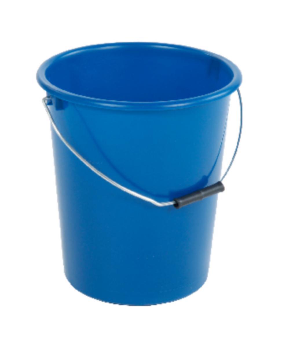 Hink plast 12l - HINK PLAST 12L BLÅ M STÅLGREP