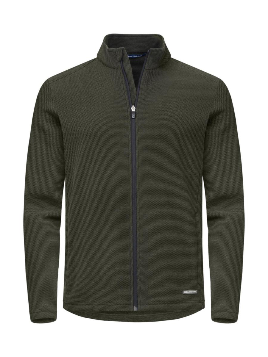 Fleecetröja Cutter & Buck Hunts point - FLEECETRÖJA C&B HUNTS 358432 HEL ZIP GRÖN STL 3XL