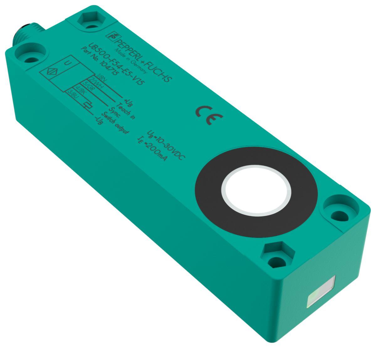Ultraljudsgivare UB500-serien - ULTRALJUD 0,5M 100X30X25MM UB500-F54-I-V15