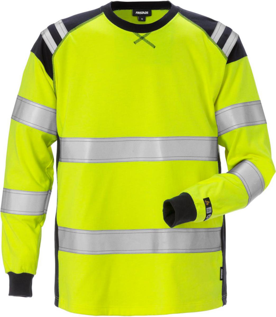 Långärmad T-Shirt Fristads 7077 TFLH - T-SHIRT FK 7077 TFLH GUL/MARIN FLAMVARSEL KL3 STL XL